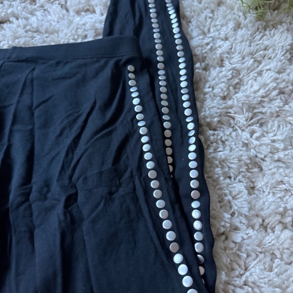 Comfortable Tart Black Modal-Spandex Blend bling metallic goth unique vintage Y2 - Picture 4 of 6